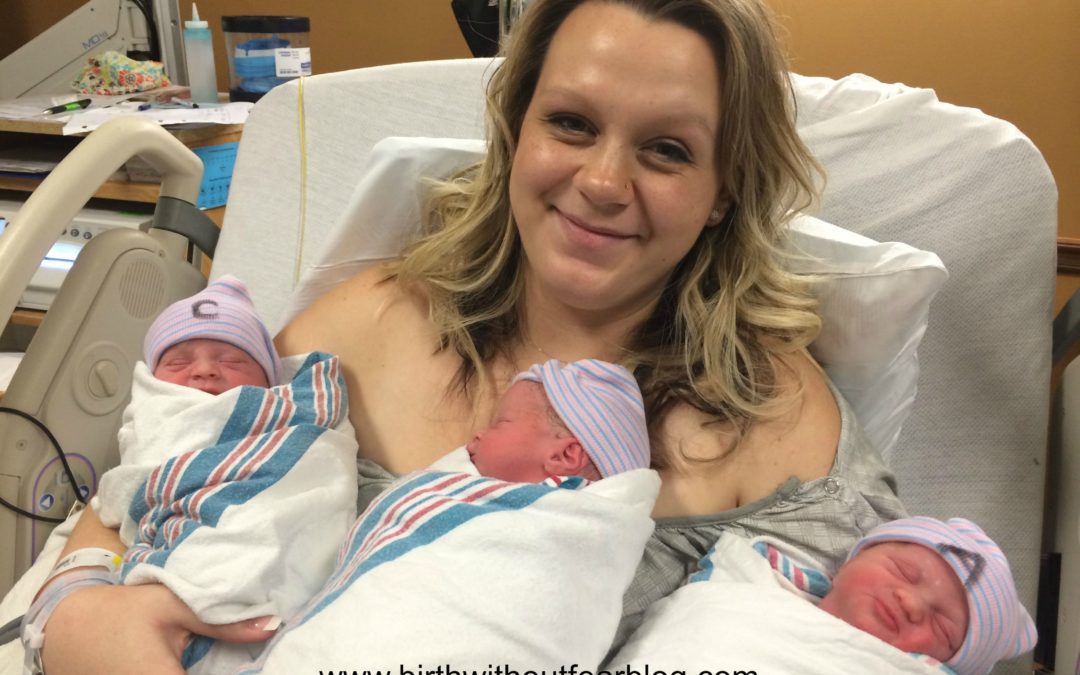 Breastfeeding triplets with Brittany